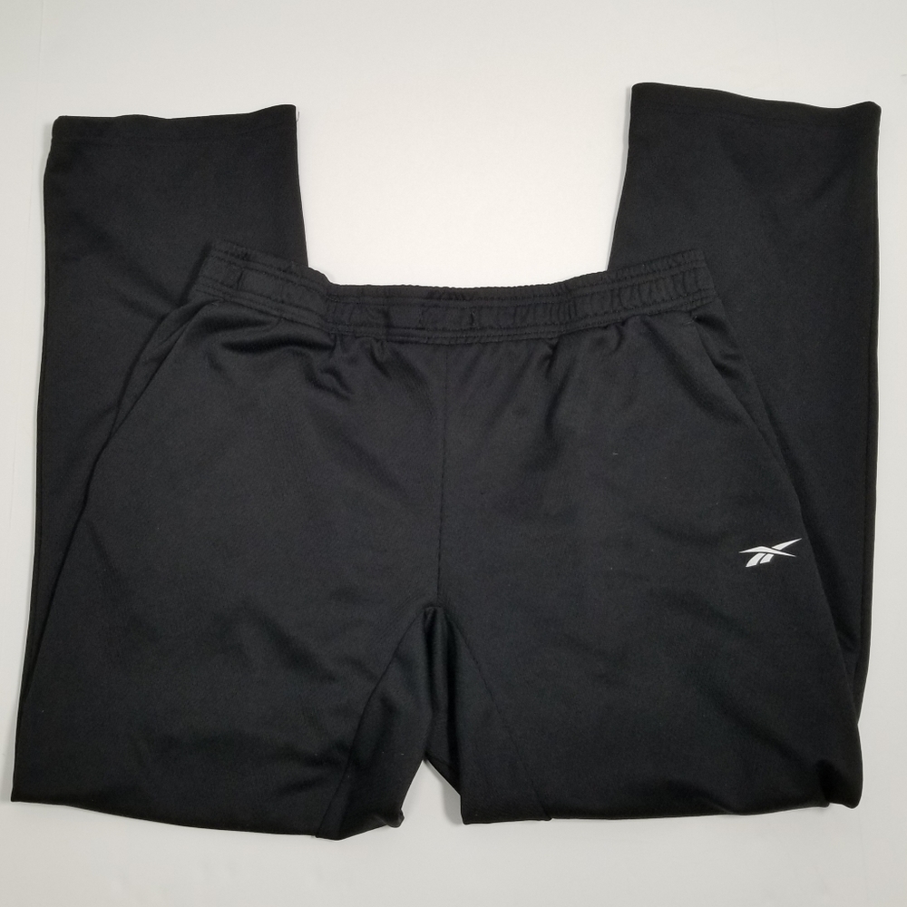 Reebok Men's Lightweight Black Track Pants Size Large